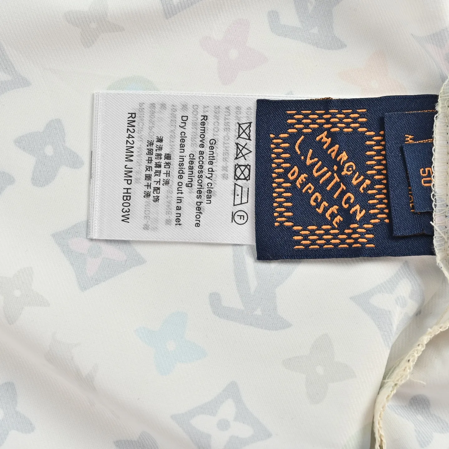 Louis Vuitton/Louis Vuitton collaboration printed mulberry silk short-sleeved shirt